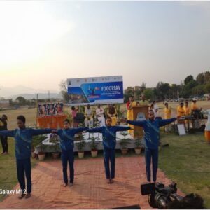 'Countdown yoga day protocol program' organized in dsvv Haridwar 2024 